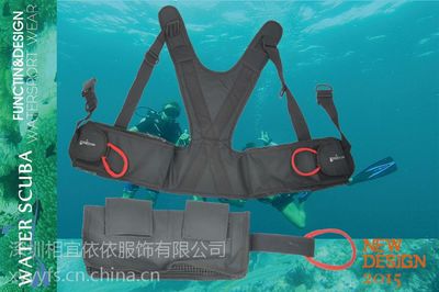 water scuba重力袋 潜水配重 潜水装备 潜水五锁安全